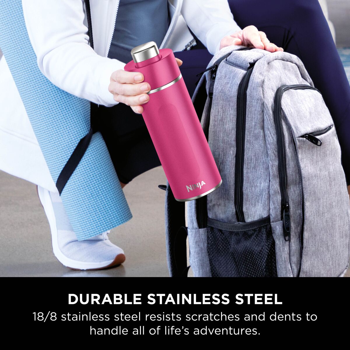 Ninja Thirsti Insulated Travel Bottle 530ml Pink product image