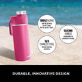 Ninja Thirsti Insulated Travel Bottle 530ml Pink product image