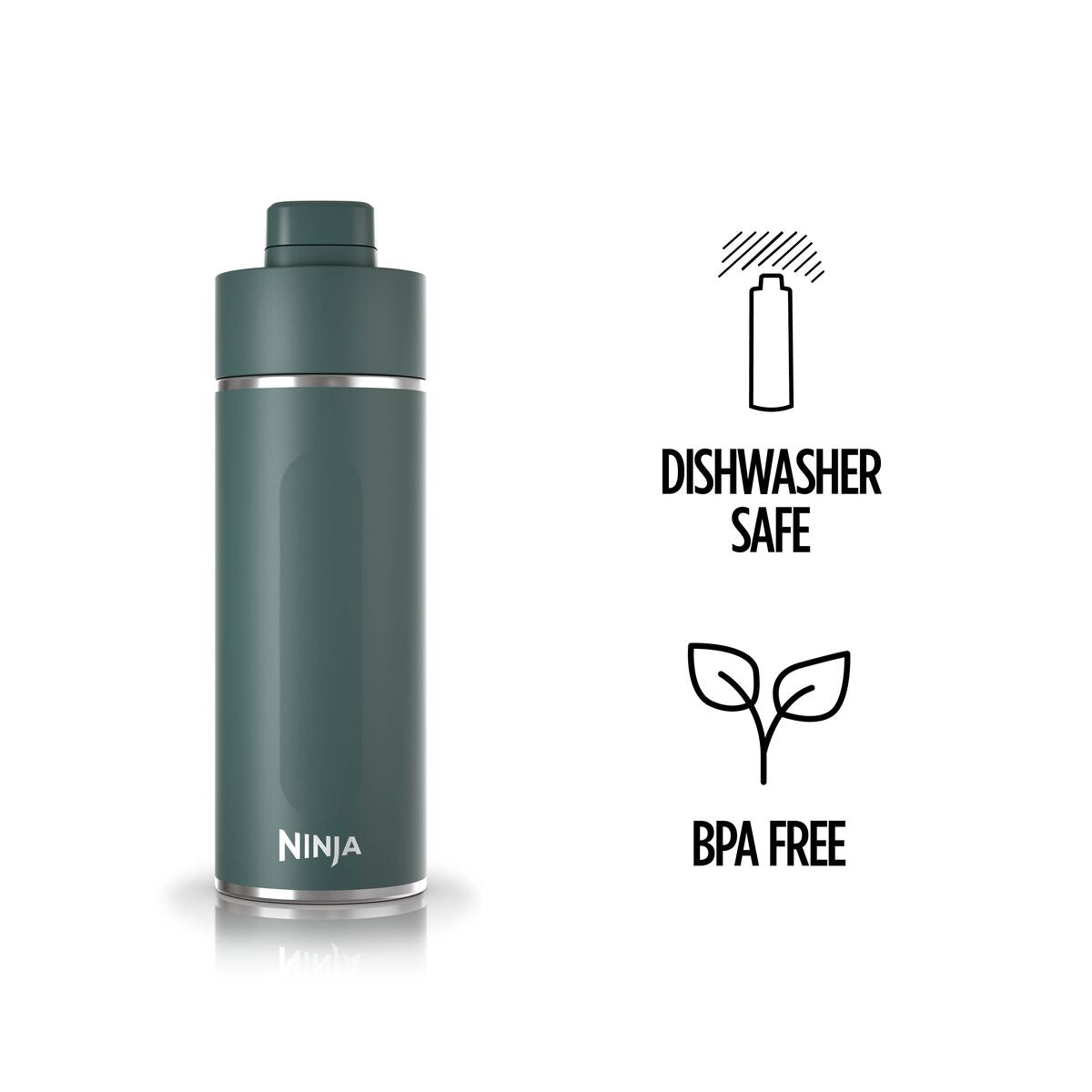 Ninja Thirsti Insulated Travel Bottle 530ml Evergreen product image