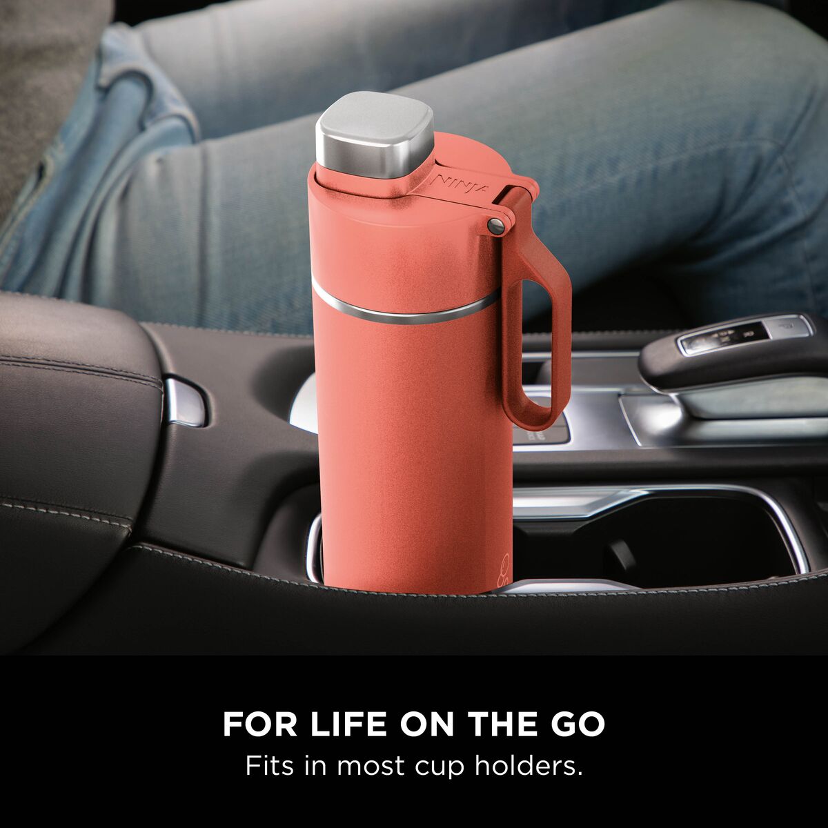 Ninja Thirsti Insulated Travel Bottle 530ml Coral product image