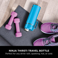 Ninja Thirsti Insulated Travel Bottle 530ml Tropical Blue product image