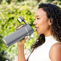 Ninja Thirsti Insulated Travel Bottle 700ml Grey product image