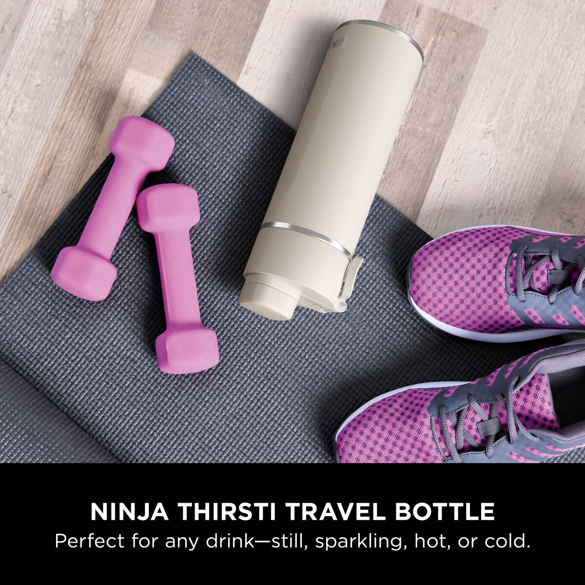 Ninja Thirsti Insulated Travel Bottle 700ml Sandstone product image