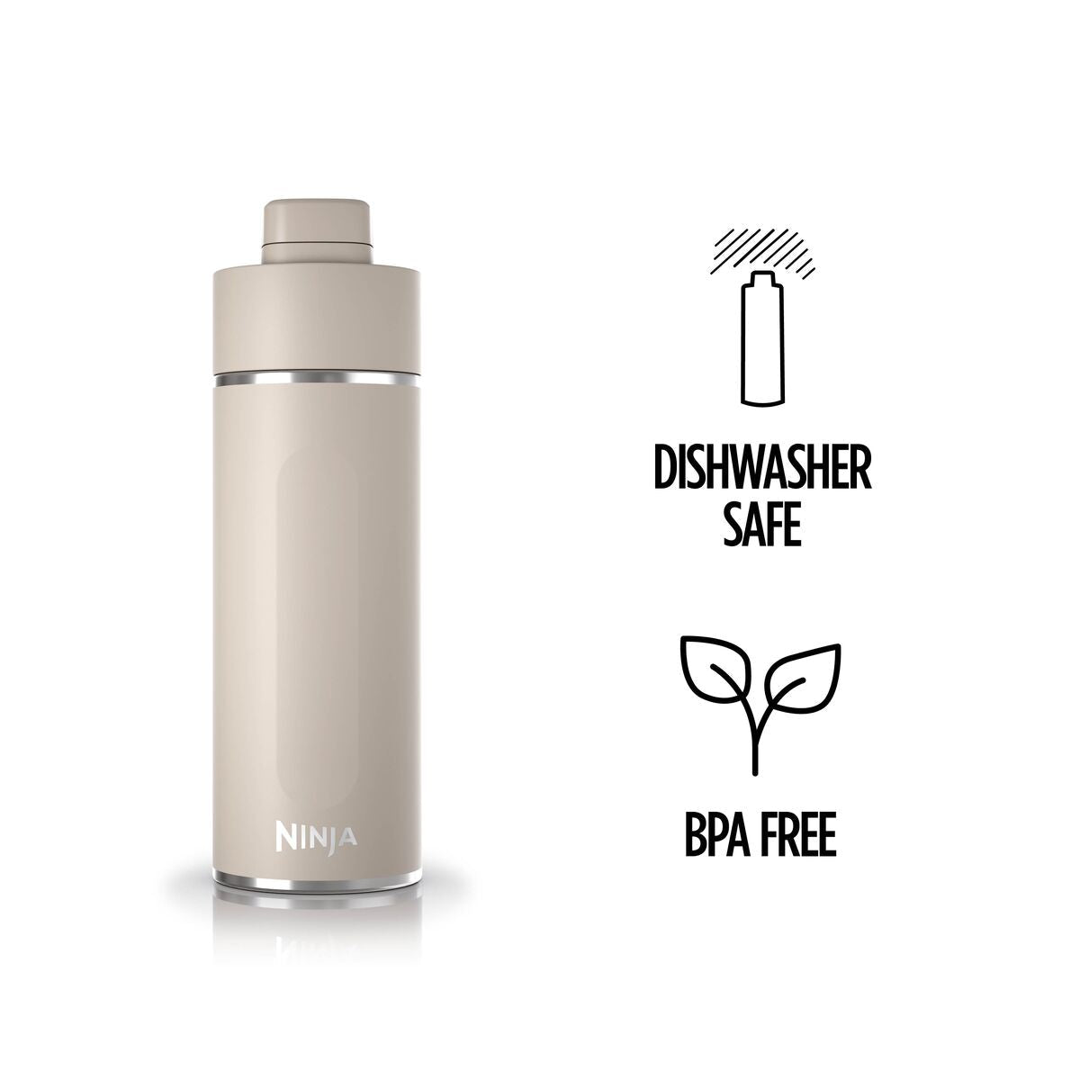 Ninja Thirsti Insulated Travel Bottle 700ml Sandstone product image