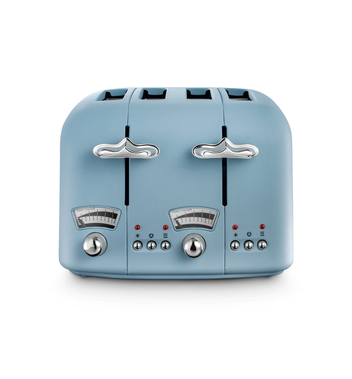 De'Longhi Argento Flora 4-Slice Toaster - Blue - front view