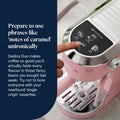 De'Longhi Dedica Duo Espresso Machine - Pink - touch control panel with coloured icons