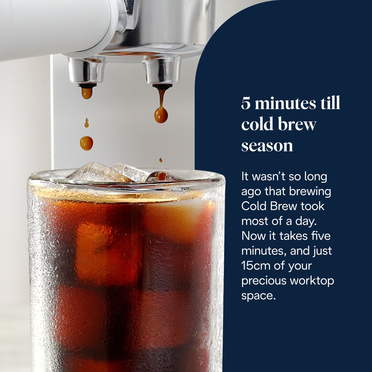 De'Longhi Dedica Duo - White - cold brew in 5 minutes