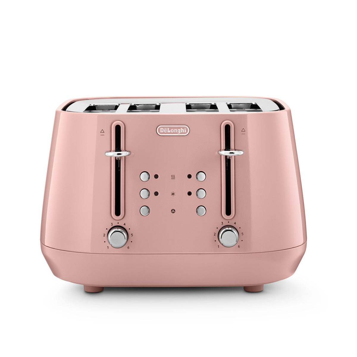 De'Longhi Eclettica 4-Slice Toaster - Pink - front view