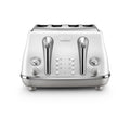 De'Longhi Icona Capitals 4 Slice Toaster - White - front view