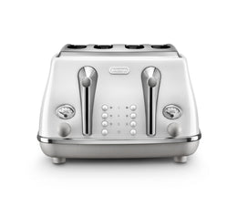 De'Longhi Icona Capitals 4 Slice Toaster - White | CTOC4003.W