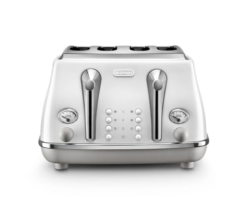 De'Longhi Icona Capitals 4 Slice Toaster - White | CTOC4003.W