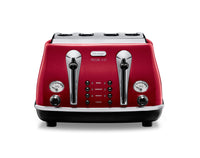 De'Longhi 4 Slice Toaster - Red - front view