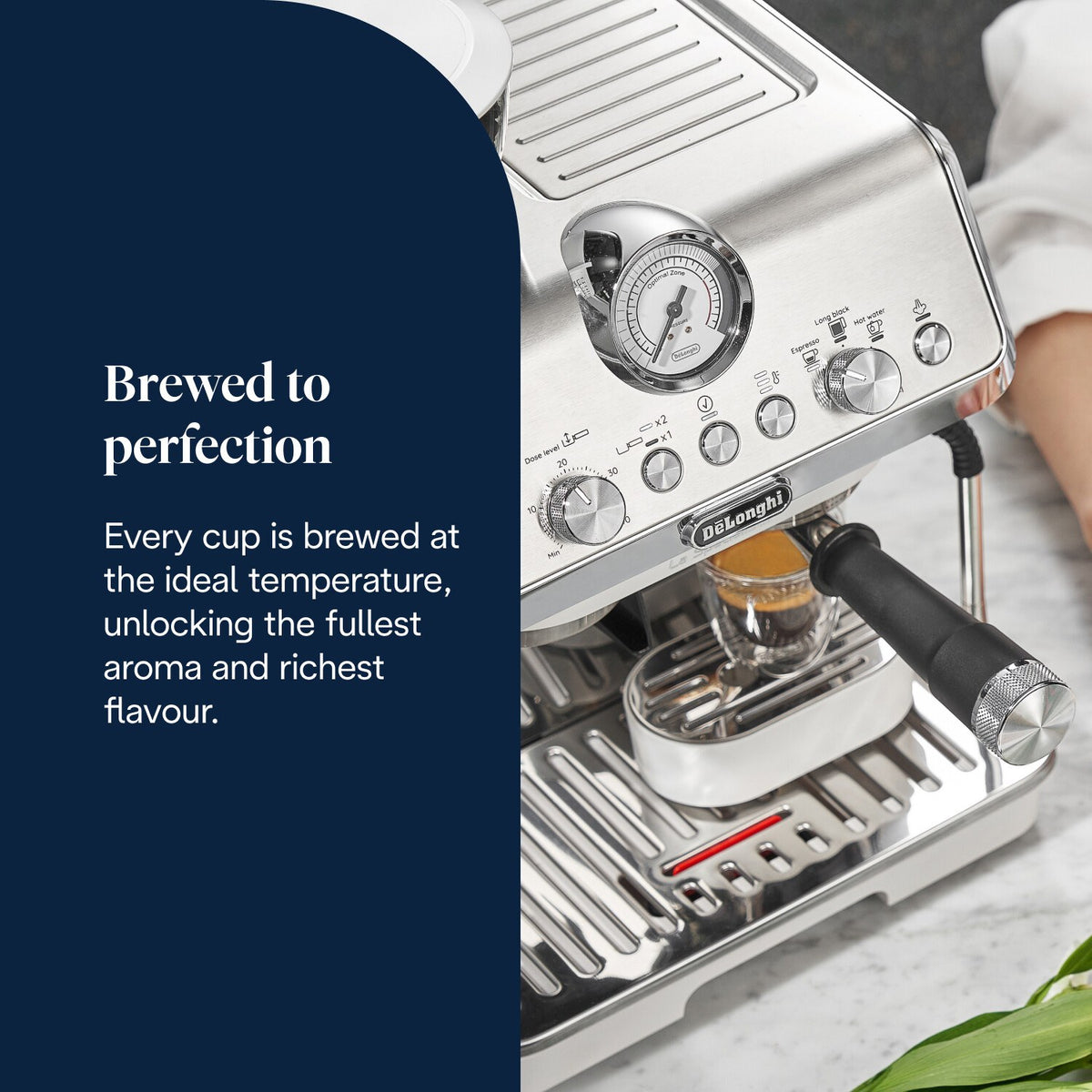 De'Longhi La Specialista Arte Espresso Machine - White - Active Temperature Control brewing