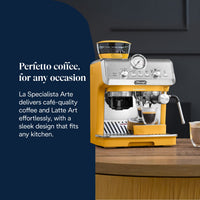 De'Longhi La Specialista Arte Espresso Machine - Yellow - compact design for any kitchen
