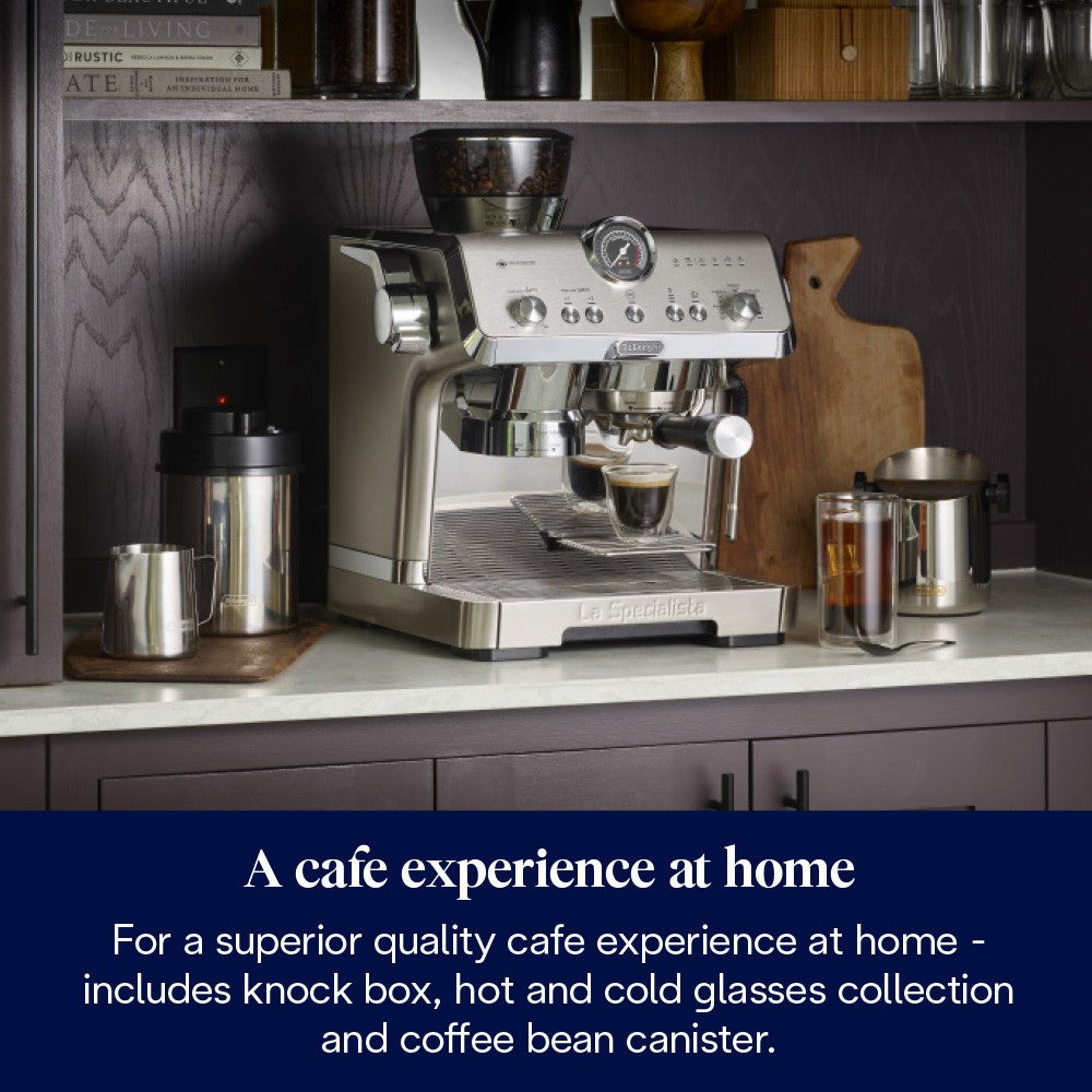 De'Longhi La Specialista Opera - Stainless Steel - on a kitchen counter