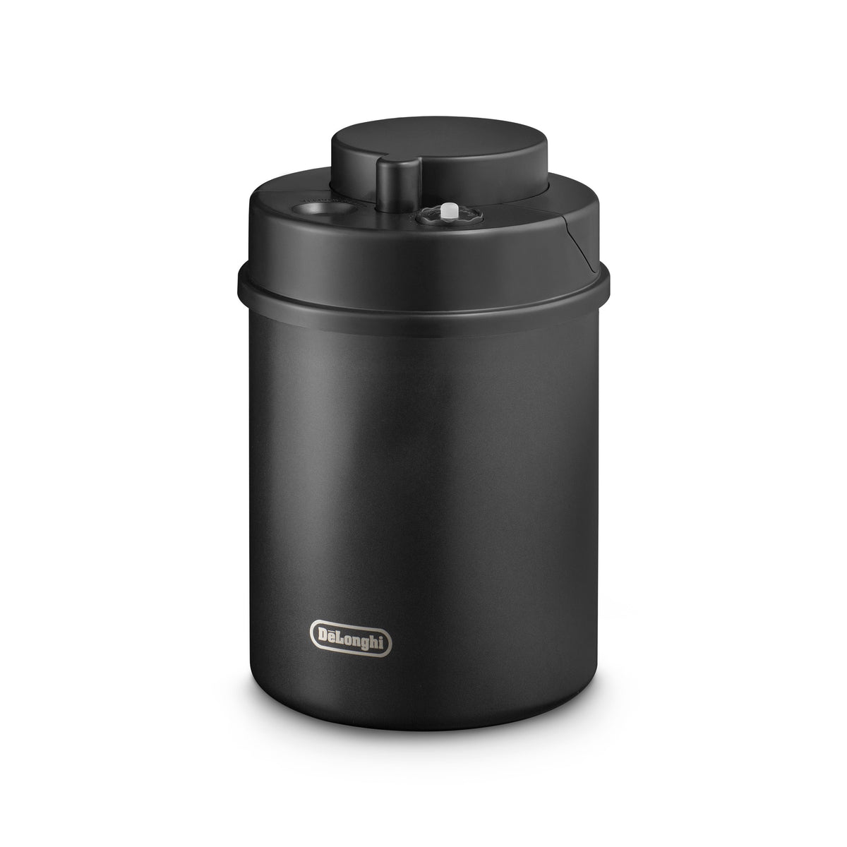 De'Longhi Vacuum Coffee Canister - Black - front view
