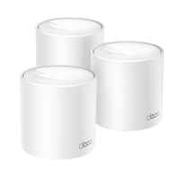 TP-Link Deco X1500, three units — pack-selector icon on dark background