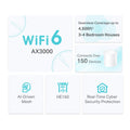 TP-Link Deco X50 V1 AX3000 Whole-Home Mesh Wi-Fi 6 System - 2 Pack