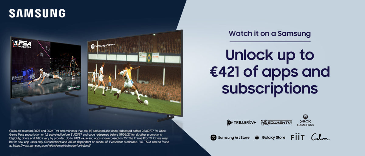 Samsung TVs at Euronics Ireland