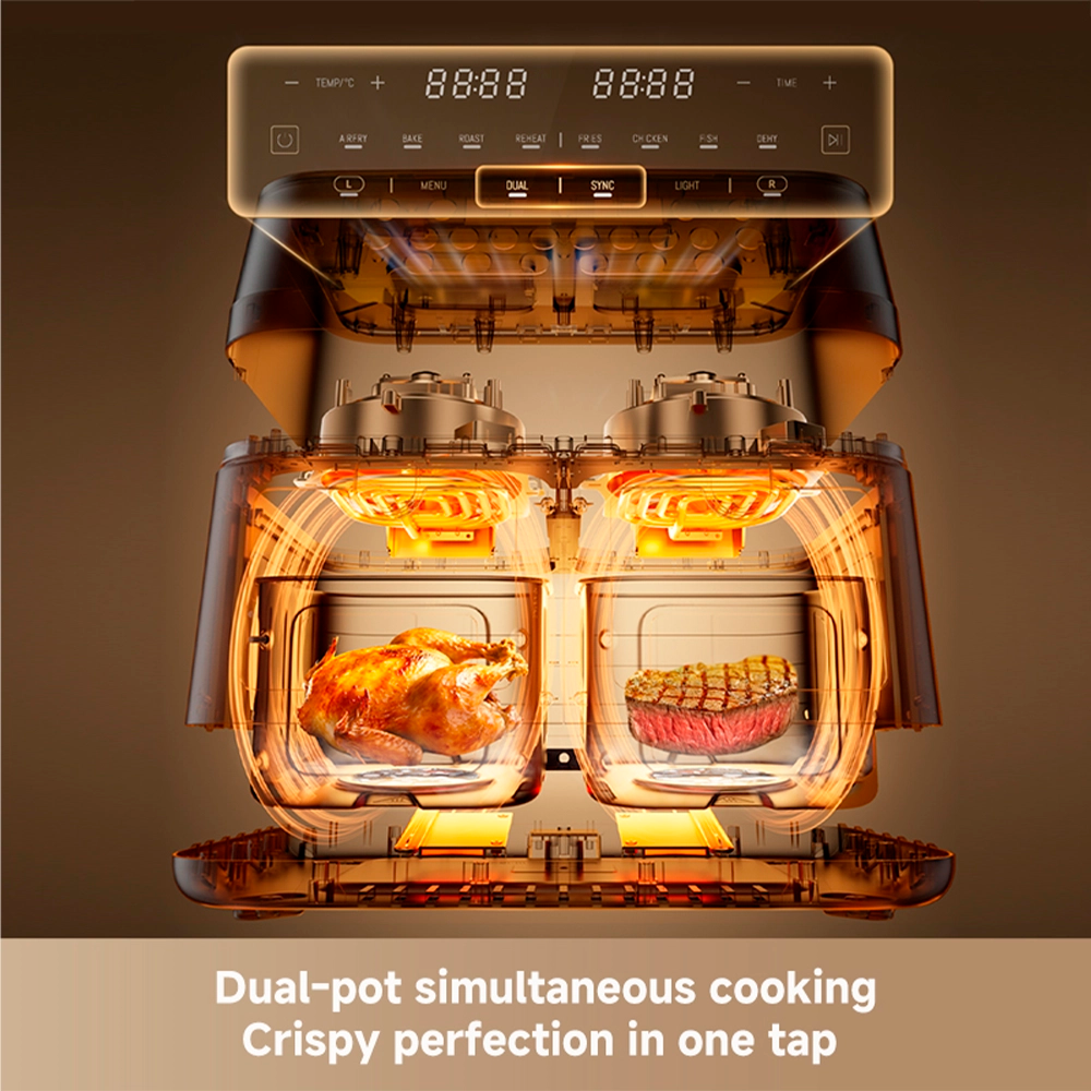 Dreame CrisTendDuo Dual-Zone Air Fryer 11L Black product image