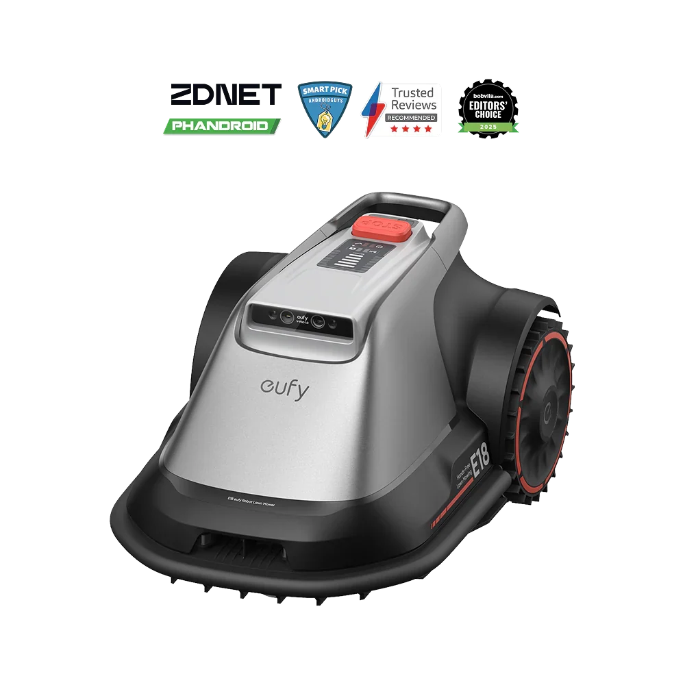 eufy E18 Robot Lawn Mower 1200, Grey - official product image