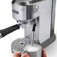 De'Longhi Dedica Duo with Advanced Milk Steam Wand & Cold Brew Option - Stainless Steel