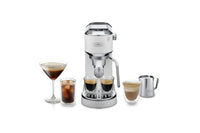 De'Longhi Dedica Duo with Advanced Milk Steam Wand & Cold Brew Option - White