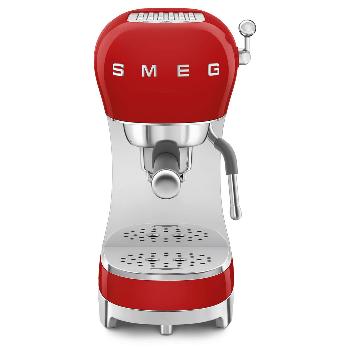 Smeg 50s Style Espresso Coffee Machine - Red | ECF02RDUK