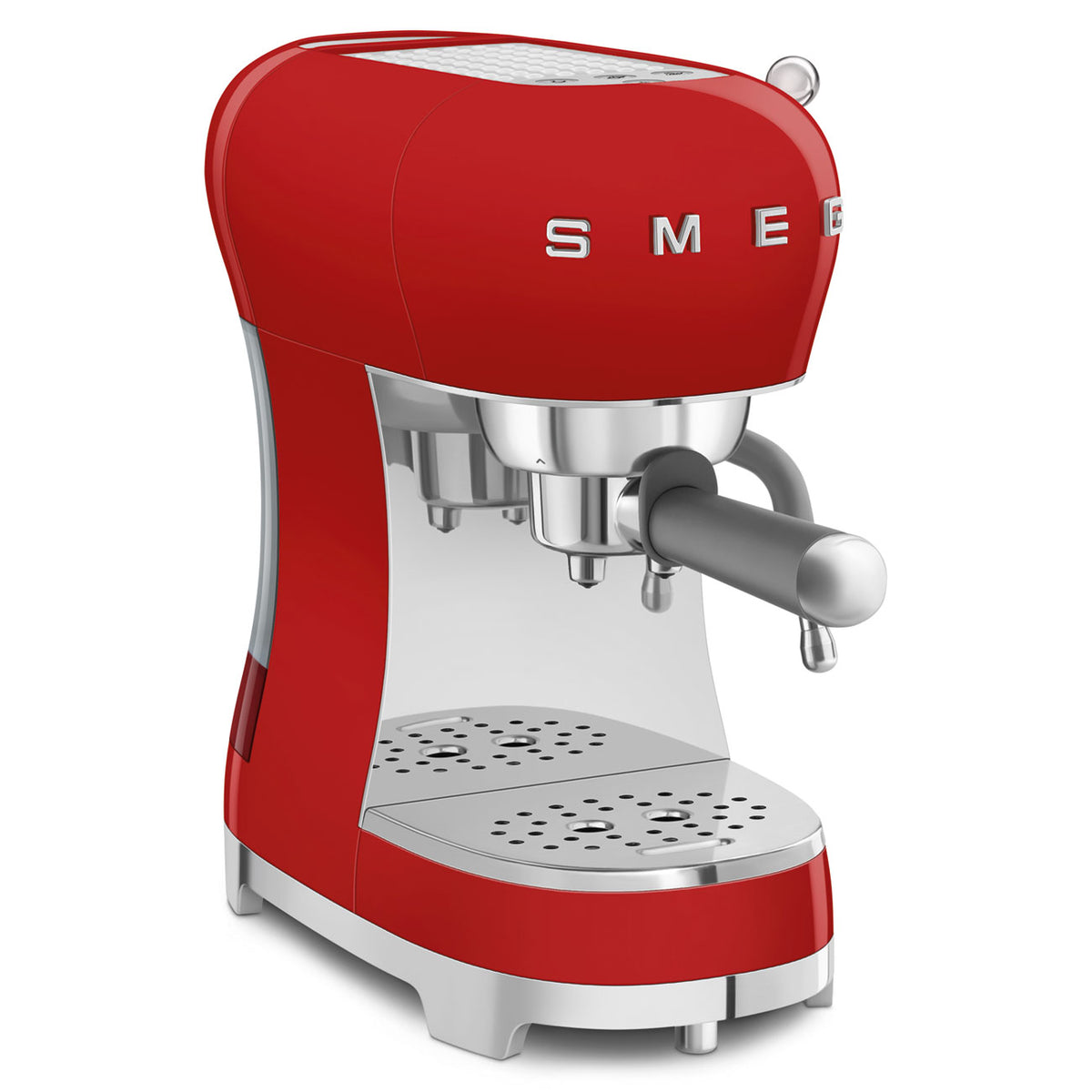 Smeg 50s Style Espresso Coffee Machine - Red | ECF02RDUK
