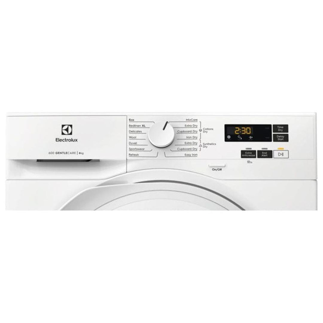 Electrolux 8kg Heat Pump Dryer - White | EDHI618WD Electrolux Tumble Dryer Euronics Ireland