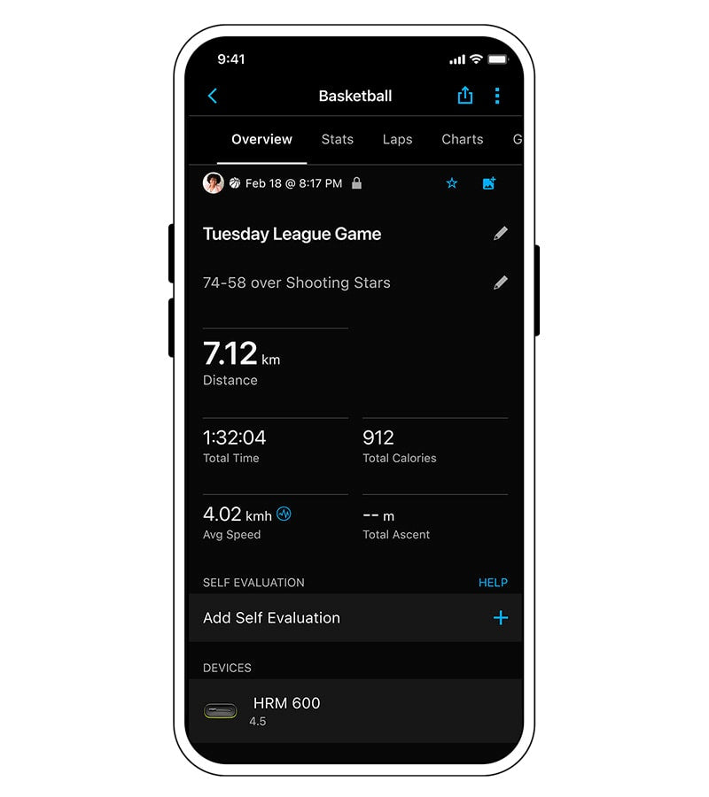 Garmin HRM 600 Premium Heart Rate Monitor - feature shot