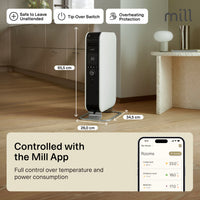 Mill Gentle Air WiFi Oil Filled Radiator 1500W White product image