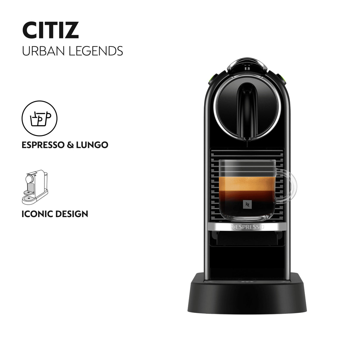 De’Longhi Citiz Espresso Machine – view 2
