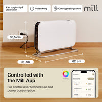 Mill WiFi Portable Heater 1200W White product image