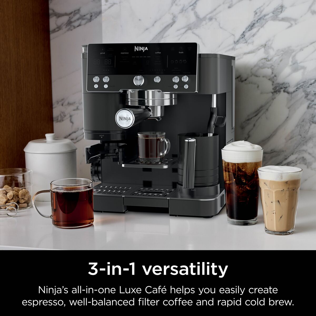 Ninja Luxe Cafe Premier Espresso Machine Black product image