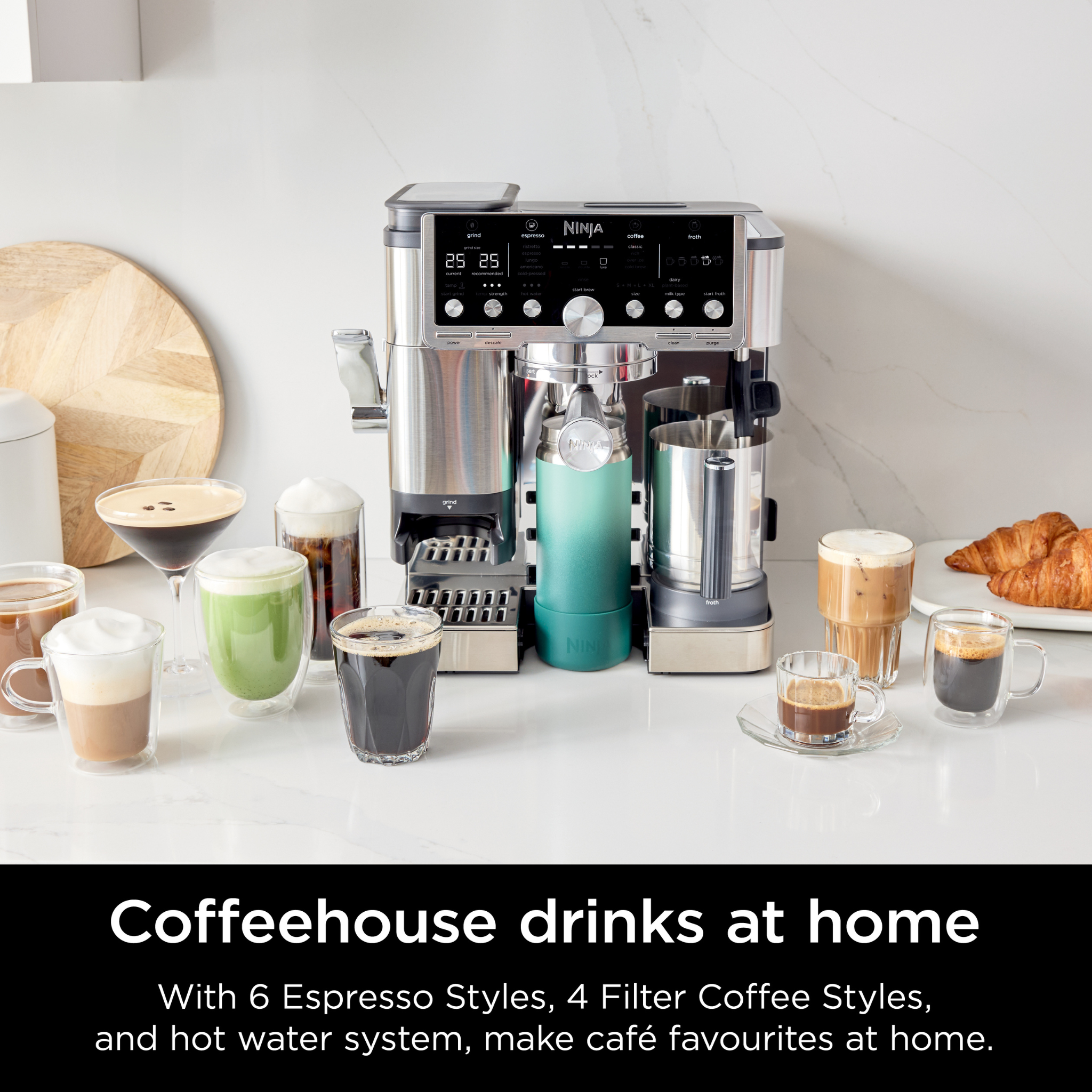 Ninja Luxe Cafe Pro Espresso Machine Black on Black product image