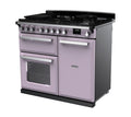 Rangemaster Estel Deluxe 100 Dual Fuel range cooker in Heather with Chrome trim