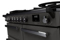 Rangemaster Estel Deluxe 100 Dual Fuel range cooker in Slate with Chrome trim