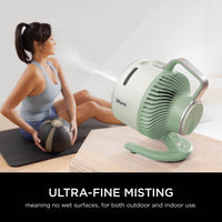 Shark FlexBreeze HydroGo Misting Fan Mint Green product image