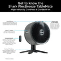 Shark FlexBreeze TableMate High-Velocity Tabletop Fan Winter Fog product image