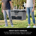 Ninja FrostVault 47L Hard Cooler with Dry Zone - Slate Grey - heavy-duty handles