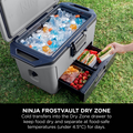 Ninja FrostVault 47L Hard Cooler with Dry Zone - Slate Grey - FrostVault Dry Zone