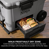 Ninja FrostVault 45QT/42L Wheeled Cooler with Dry Zone Slate Grey product image