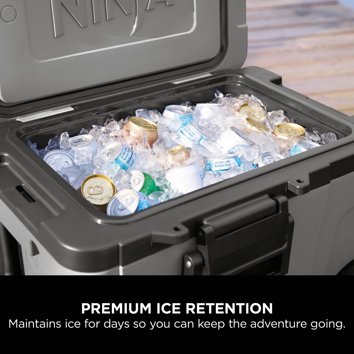 Ninja FrostVault 45QT/42L Wheeled Cooler with Dry Zone Slate Grey product image