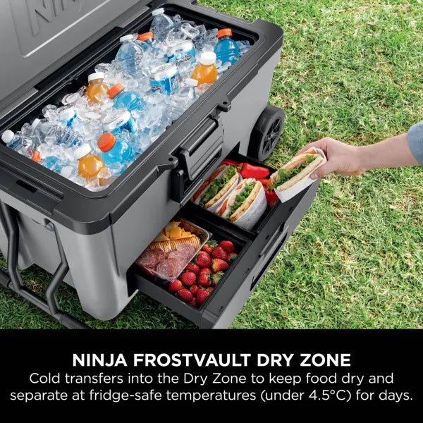 Ninja FrostVault 65QT/61L Wheeled Cooler with Dry Zone Slate Grey product image