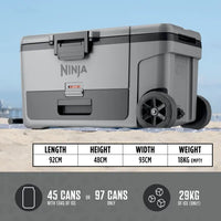 Ninja FrostVault 65QT/61L Wheeled Cooler with Dry Zone Slate Grey product image