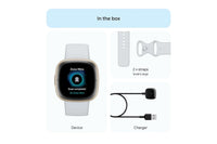 Fitbit Sense 2 - Advanced Health Smartwatch with cEDA Stress Sensor & GPS - Blue Mist/Soft Gold | 79-FB521GLBM