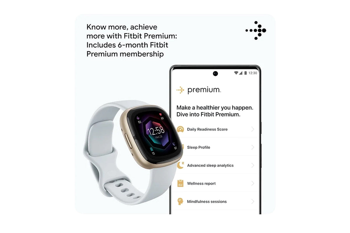 Fitbit Sense 2 Smartwatch - Blue Mist/Soft Gold | 79-FB521GLBM