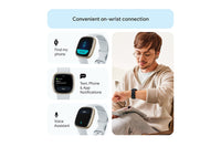 Fitbit Sense 2 - Advanced Health Smartwatch with cEDA Stress Sensor & GPS - Blue Mist/Soft Gold | 79-FB521GLBM