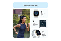 Fitbit Sense 2 - Advanced Health Smartwatch with cEDA Stress Sensor & GPS - Blue Mist/Soft Gold | 79-FB521GLBM